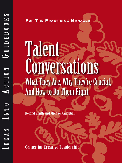 Title details for Talent Conversations by Roland Smith - Available